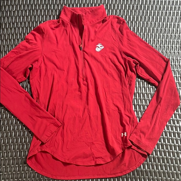 Under Armour Marine Women's Red Long Sleeve Top - Picture 1 of 5